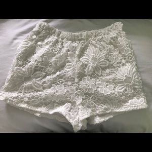 charlotte russe lace shorts
